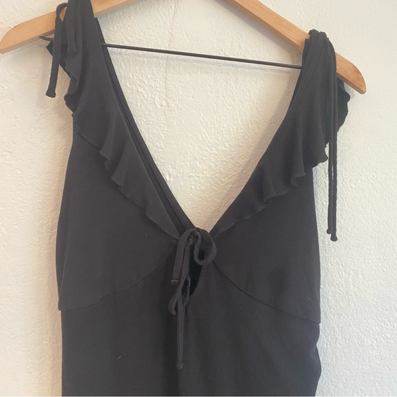 Wild Fable Black Ruffle Mini Dress - Picture 2 of 5